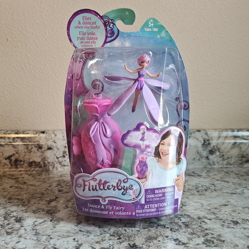 Flutterbye Dance & Fly Fairy Kids Toy Pink Purple Flying Action Doll 20063584